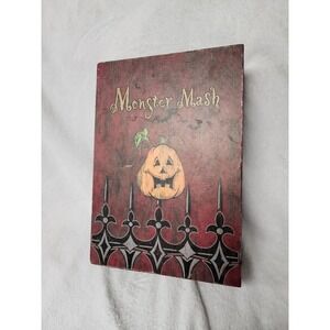 Rare Halloween Monster Mash Singing Musical & Lighted Book Vintage